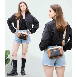 Makes Crossbody Purse for Women Small Crossbody Bags Trendy Vegan Leather with 2 Adjustable Shoulder Straps