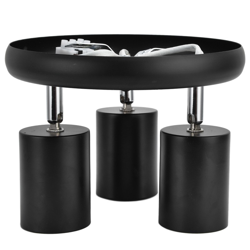 GU10 Ceiling Spotlight Holder 3 Head Rotating Lamp Base Fixture