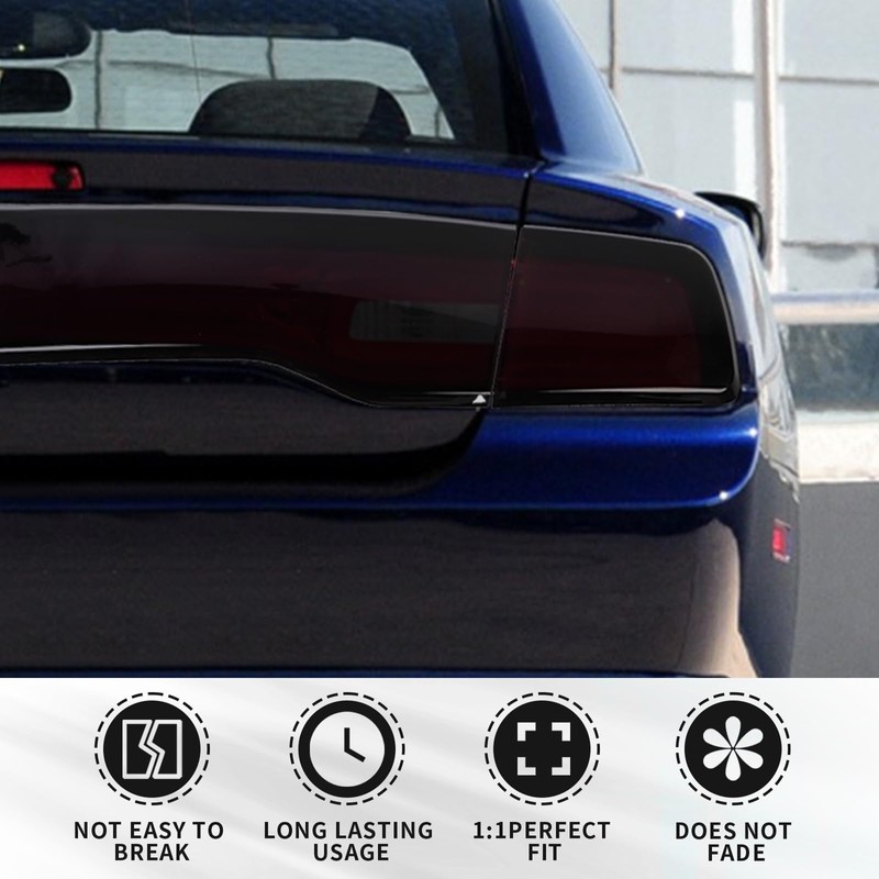 RAZPOY for Charger Tail Light Covers, Smoked Rear Light Lamp