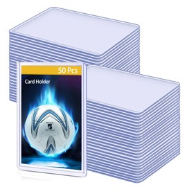 Top loaders Hard Card Sleeves, 35PT Hard Plastic Trading Card Protectors, 3" x 4" Baseball Card Protector, Topload Card Holder Case for Football Card, Sports, MTG, Yugioh Card (50)