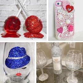 qiipii 10000PCS 2mm Crystal Clear Resin Rhinestones for Crafting Flatback Crystal White Small Stones Bulk SS6 Non-Hotfix Diamonds Crystals Gems for Nails Face Eyes Makeup Tumblers Bottles Crafts Decor