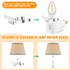 Reginary 12 Sets Night Light Base 360° Plug in Night
