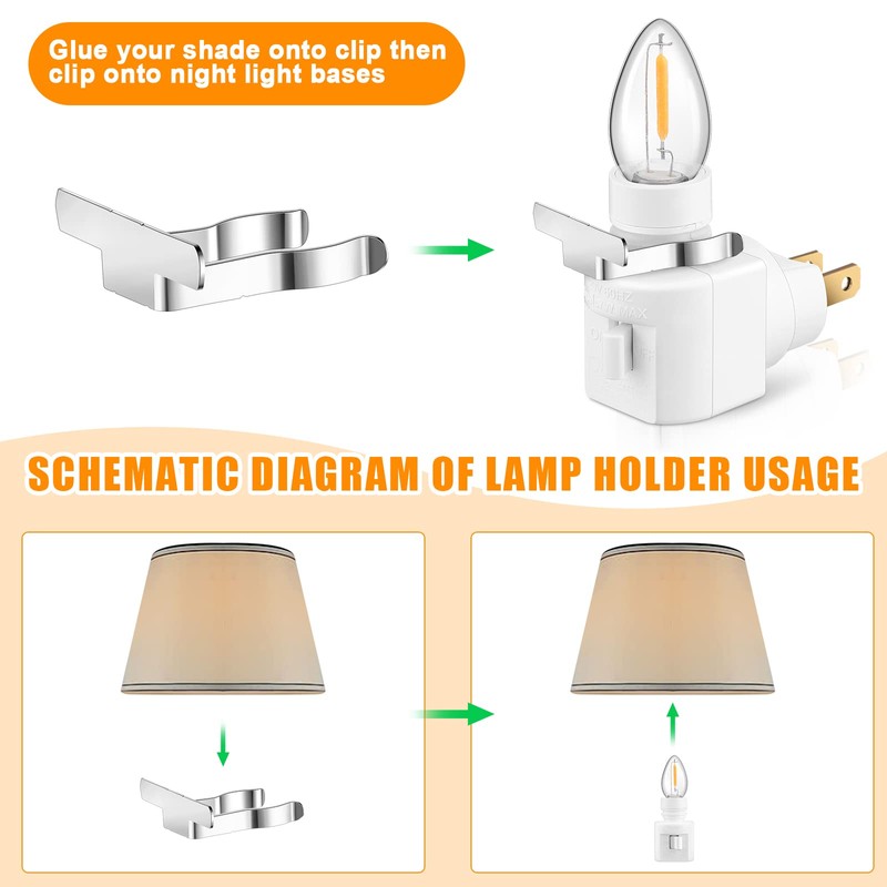 Reginary 12 Sets Night Light Base 360° Plug in Night
