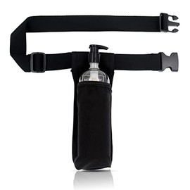 Funda para aceite de masaje, ajustable y duradera, solo bolsa, botella no incluida, Negro -, Bolsa