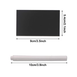 Mini Chalkboard Place Cards Pack of 100 9 cm x 5.4 cm Food Labels for Parties Table Labels Place Card Name Plate Price Tags with 1 x Marker Pen for Weddings Parties Food Food