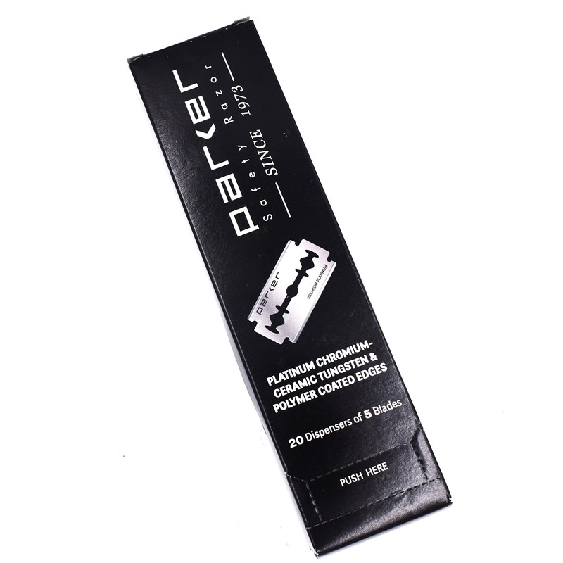 Parker T-Shaped Razor Replacement Blades (Double-edged Replacement Blades, 5 Pieces