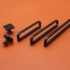 LBFEEL 3.75" Cool Black Cabinet Pulls Handles Matte Black Cabinet