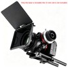 JLWIN Camera Base Plate with 15mm Rod Rail Clamp,Camera Rig