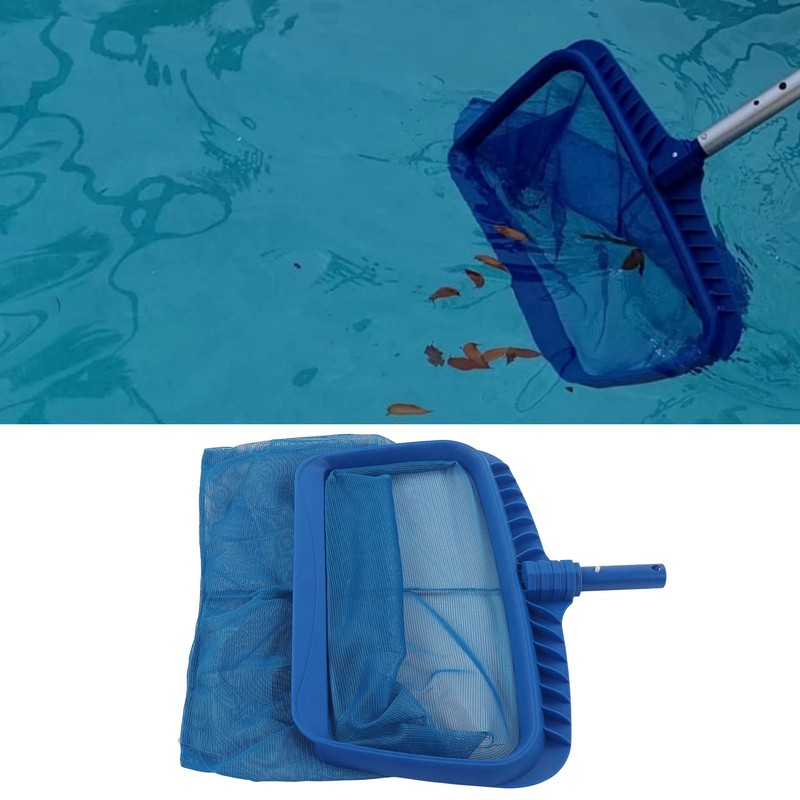 Swimming Pool Leaf Skimmer Net ABS Blue Reinforced Frame Heavy
