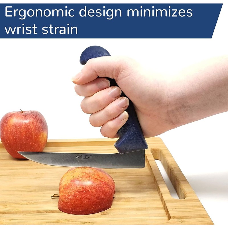 ABLE-T Serrated Right Angle Knife, Approved by a Certified Occupational