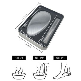 2PC Nano Glass Foot File & Nail File,Wet and Dry Foot Scrubber Callus Remover for Feet,Foot Care Pedicure Tool for Dead Hard Cracked Thick Dry Skin Portable Handheld Sized Foot Scraper for Travel Use