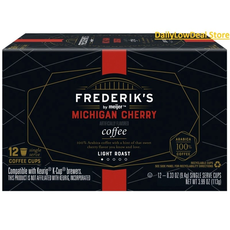 Frederik's By Meijer Michigan Cherry Light Roast Coffee K Cups