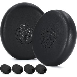 Engage 40 Ear Pads and Microphone Foam Replacement - defean Ear Cushions Compatible with Jabra Engage 50 II/Engage 40 Wired Headset((Do Not Fit Engage 50 Model) (Protein Leather)