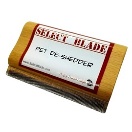 Select Blade 4" Deshedding Grooming Tool for Dogs, Cats & Horses - Undercoat Brush for Short & Long Hair