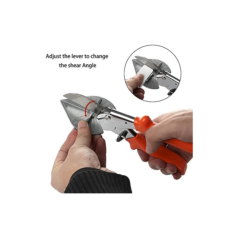 Multi Angle Miter Shear Cutter Hand Tools,45-135 Degree Adjustable Angle