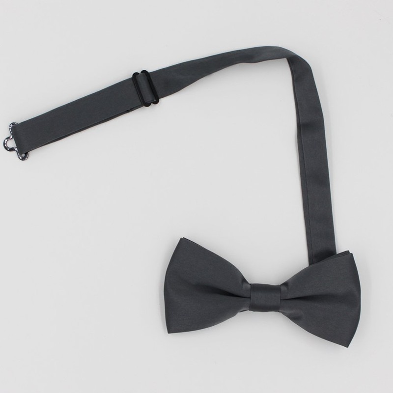 NECOTIA Men's Bow Tie, Stylish, Single Bowtie, Black, Plain, Wedding,