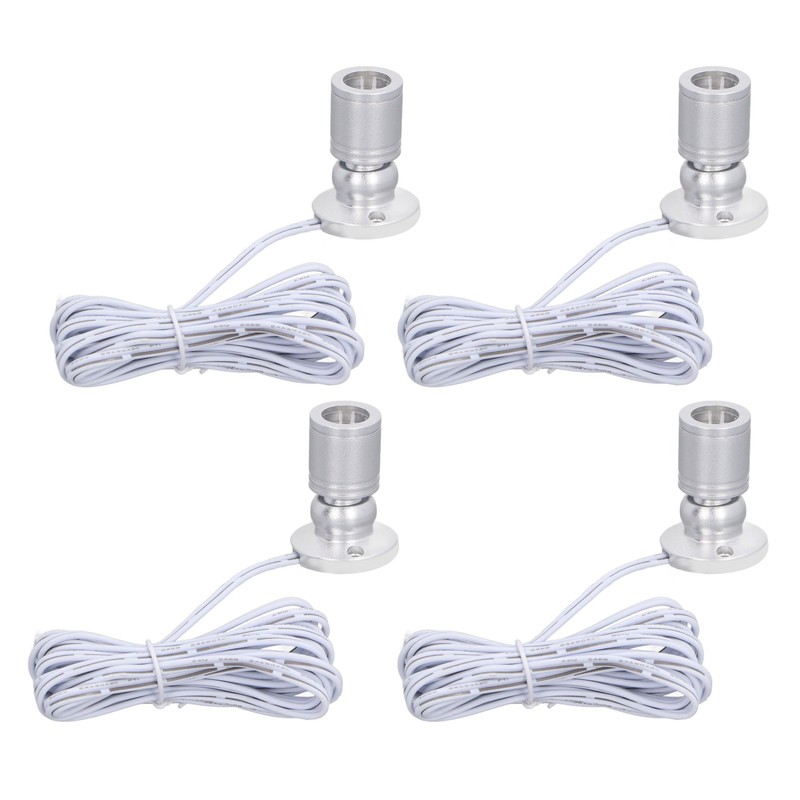 4pcs LED Display Spot Lights 5V Dimmable USB Mini Spotlight