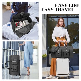 MOVOYEE Carry On Luggage with Wheels,Convertible Rolling Duffle Bag for Travel Bag Carry On Garment Bag for Women Men Business Weekend Duffel Bag,Large Hanging Suitcase Dress Suit Luggage and Trunks