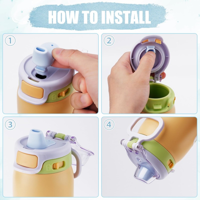BOXOB 2pcs Spout Replacement for Ello Pop & Fill, 22oz/32oz