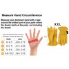 KIM YUAN Leather Work Gloves for Gardening/Cutting/Construction/Motorcycle, Men & Women,