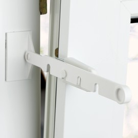 Estika Window Tilt Regulator - Easy Installation No Drilling - Tilting Window Protection for Cats, Complete Set with Cleaning Cloth and Assembly Instructions (English language not guaranteed), Length