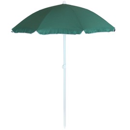 Sunnydaze Steel 5 Foot Beach Umbrella with Tilt Function, Color Options Available