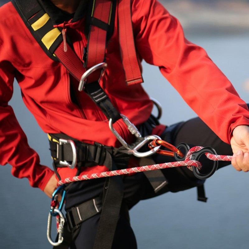 TRIWONDER 35kN Aluminum Climb Figure 8 Descender Rigging Plate Rappel