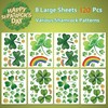 120 PCS St Patricks Day Window Clings, Shamrock Window Stickers