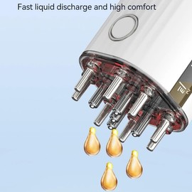 JIODTMER Electric Hair Oil Applicator Comb and Scalp Massager 2 in 1,Advanced Care Massager,Electric Scalp and Hair Oil Applicator