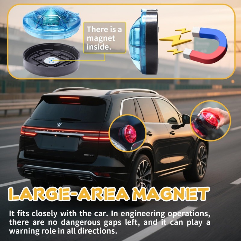 Tumecos Emergency Flare Alert Warning Signal Caution Light LED Beacon