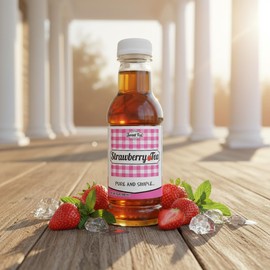 Southern Sweet Tea Company Strawberry Iced Tea - Real Brewed Black Tea with Pure Cane Sugar, High Caffeine, All-Natural & Gluten-Free, 16oz Bottles (12-Pack)