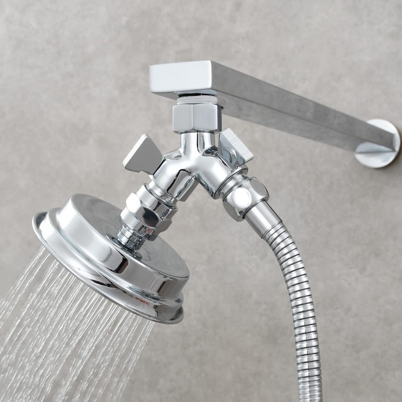 Tecmolog Brass Shower Splitter 2 Way Shower Arm Diverter with