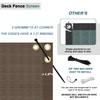 ECOOPTS 2.5'x40' Balcony Privacy Fence Screen with Zip Ties, Outdoor