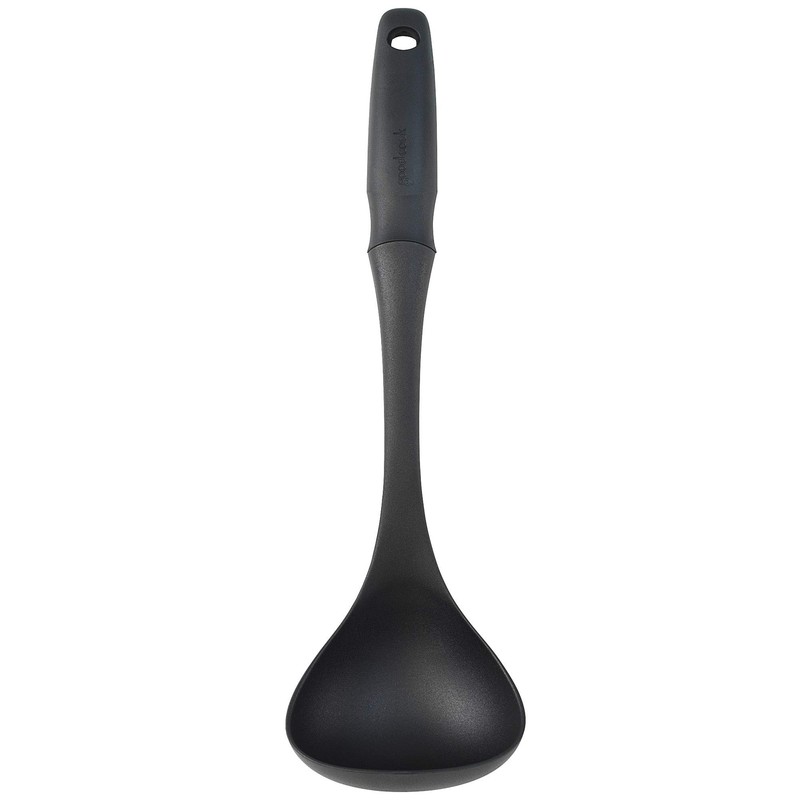 GoodCook Touch Heat-Safe Serving and Cooking Nylon Ladle, Black