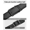 JUKMO 1.5" (38mm) Leather Ratchet Belt for Men in Gift