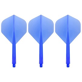 Condor Zero Stress Flight System - Standard Clear Blue - Dart Flights Medium
