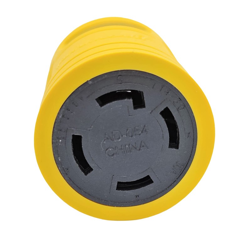 Parkworld 884968 Generator Adapter, 30A Generator 3-Prong to 30A 4-Prong,
