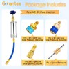 gohantee AC Oil Injector Kit for R1234YF R134A R410A Refrigerant
