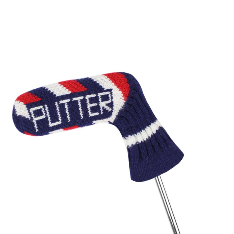 Scott Edward Blue Red Ripples Golf Blade Putter Cover, 1