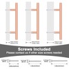 EZRENOVA 10 Pack Rose Gold Cabinet Handles and Knobs -