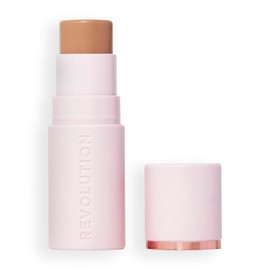 Revolution, Skin Silk Bronzer Stick, Buildable Colour for Cheek, Eye, & Lip, Cream-to-Powder Formula, Vegan & Cruelty-Free, Fair Sand, 4.5g