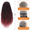 Boho Knotless Braided Wigs Double Full Lace with Baby Hair