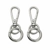 TANJUN Key-Chain with Quick-Release Spring Clip Keyrings - Car Keychain