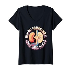 Womens Urine Good Hands Kidney Shirt Urology Gift V-Neck T-Shirt