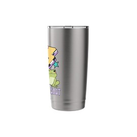 Cute Frog Peace Get Your Flu Shot Retro vaccine medical Stainless Steel Insulated Tumbler