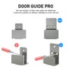 KSWLOR 2PCS Sturdy Stainless Steel Sliding Barn Door Floor Guide