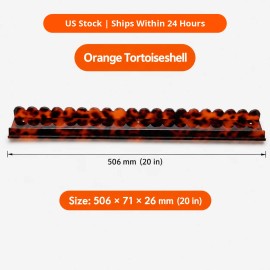 American Mahjong Set Acrylic Tile Holders with Pushers for American Mahjong Tiles Club Gift Wholesale USA MarketColor: Tortoiseshell Brown-RL(20 inch)