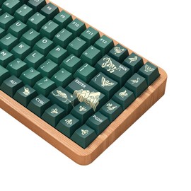 daixiahu Cute Ghost Theme keycaps 158 Key PBT keycaps Cherry Custom keycap Set is Suitable for 61/87/104/108 Cherry MX Switch and Other Mechanical Keyboards (Ghost)