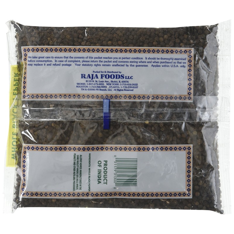 Great Bazaar Swad Whole Black Pepper, 14 Ounce