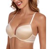 Lemorosy Women's Push Up Bra with Underwire Front Lockable V-Neck